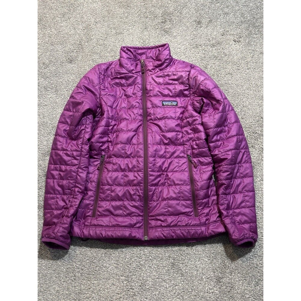 Patagonia Nano Puff Insulated‎ Full Zip Puffer Jacket Womens XXS Purple